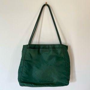PRADA Green Tessuto Nylon Tote Bag